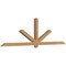 Ekena Millwork Kennewick Timber Gable Bracket, Western Red Cedar, 108"W x 31 1/2"H x 3 1/2"D x 3 1/2"F, 7/12 Pitch GBW108X31X0404KEN00SWR - alternate 5